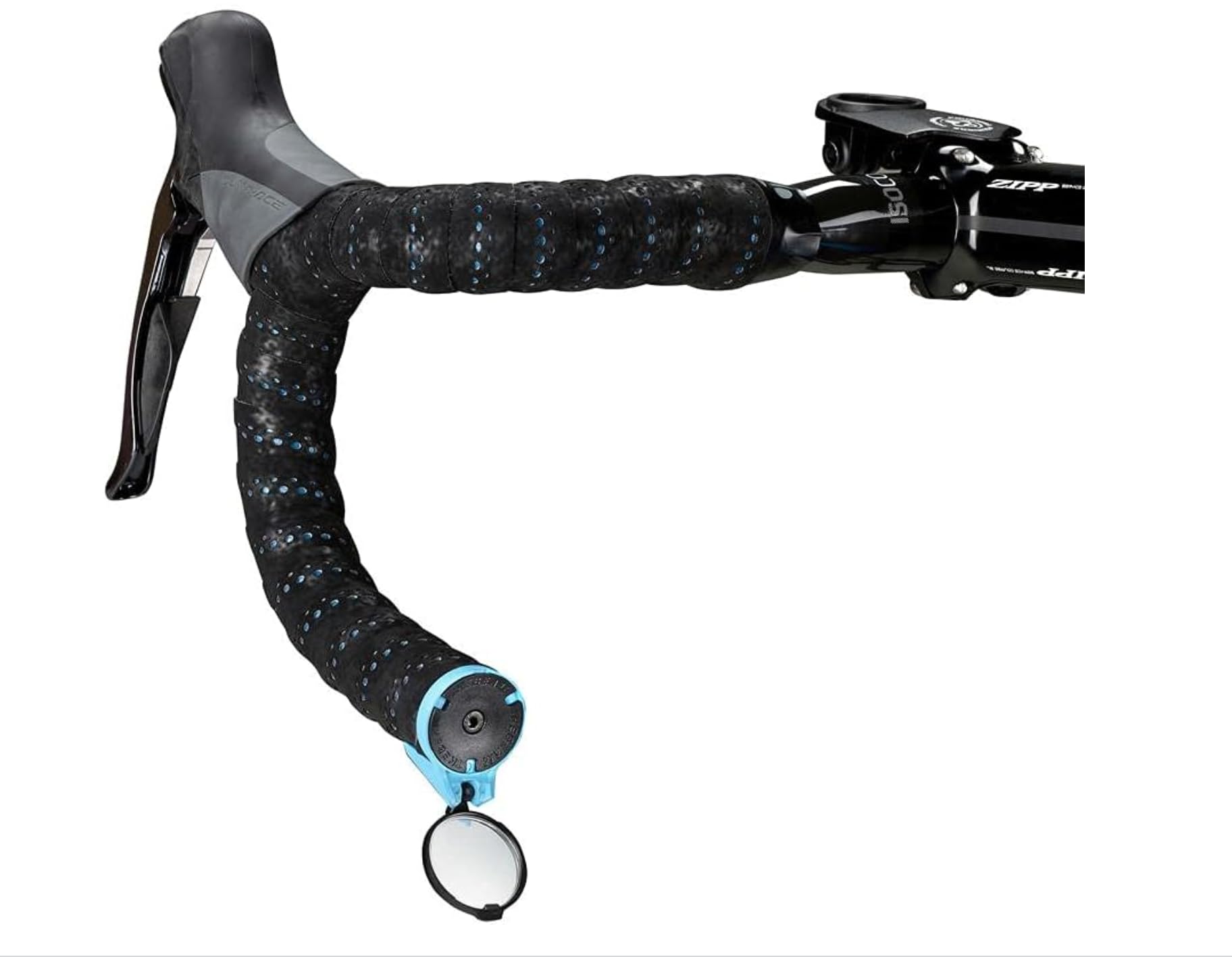 THE BEAM Corky Rennrad Spiegel – Klappbarer Fahrrad Rückspiegel für Dropbars & Rennradlenker – Kompakter Lenkerendenspiegel für Rennrad, E-Bike & E-Scooter – Schwarz