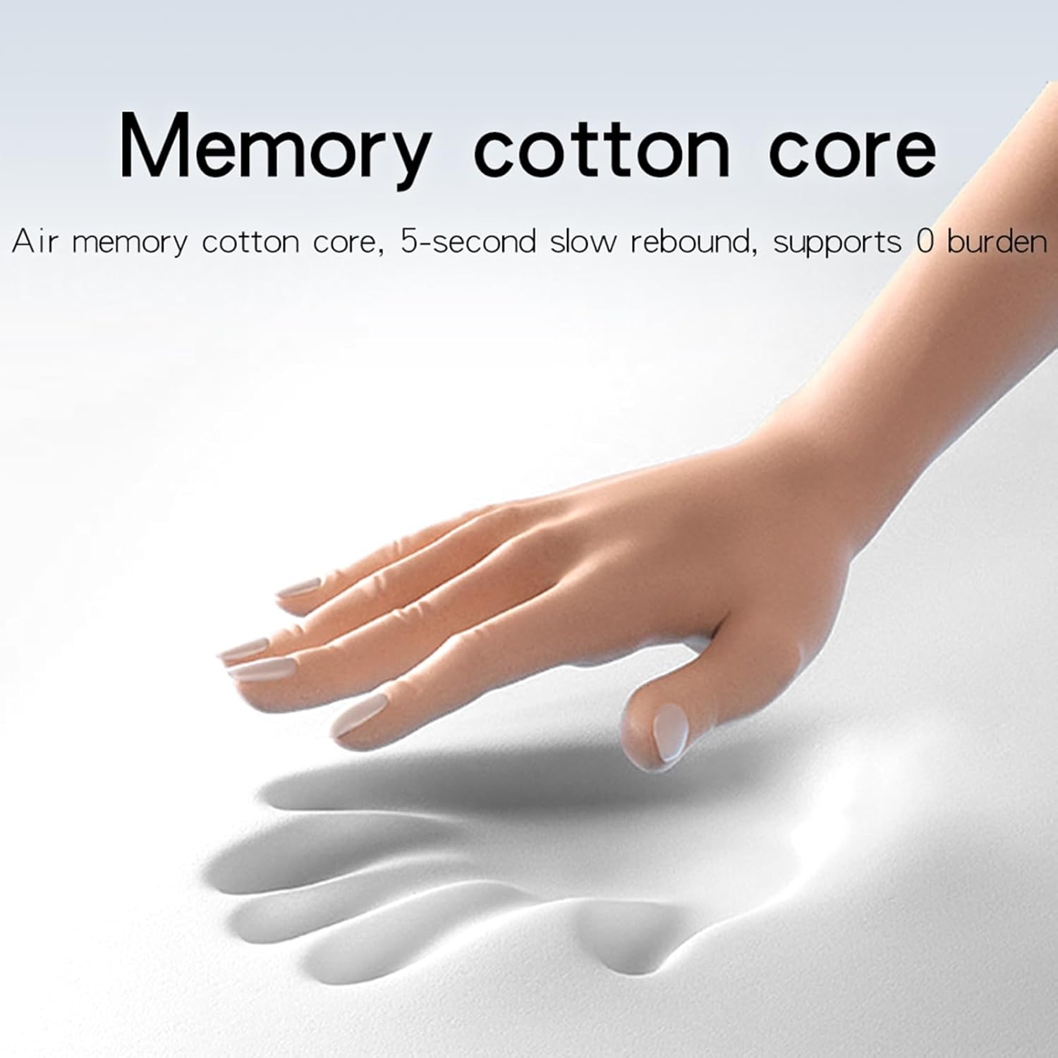 Ergonomic Memory Foam Neck Support Pillow, Gray, Textured Massage Surface (Heated Version-Light Gray)