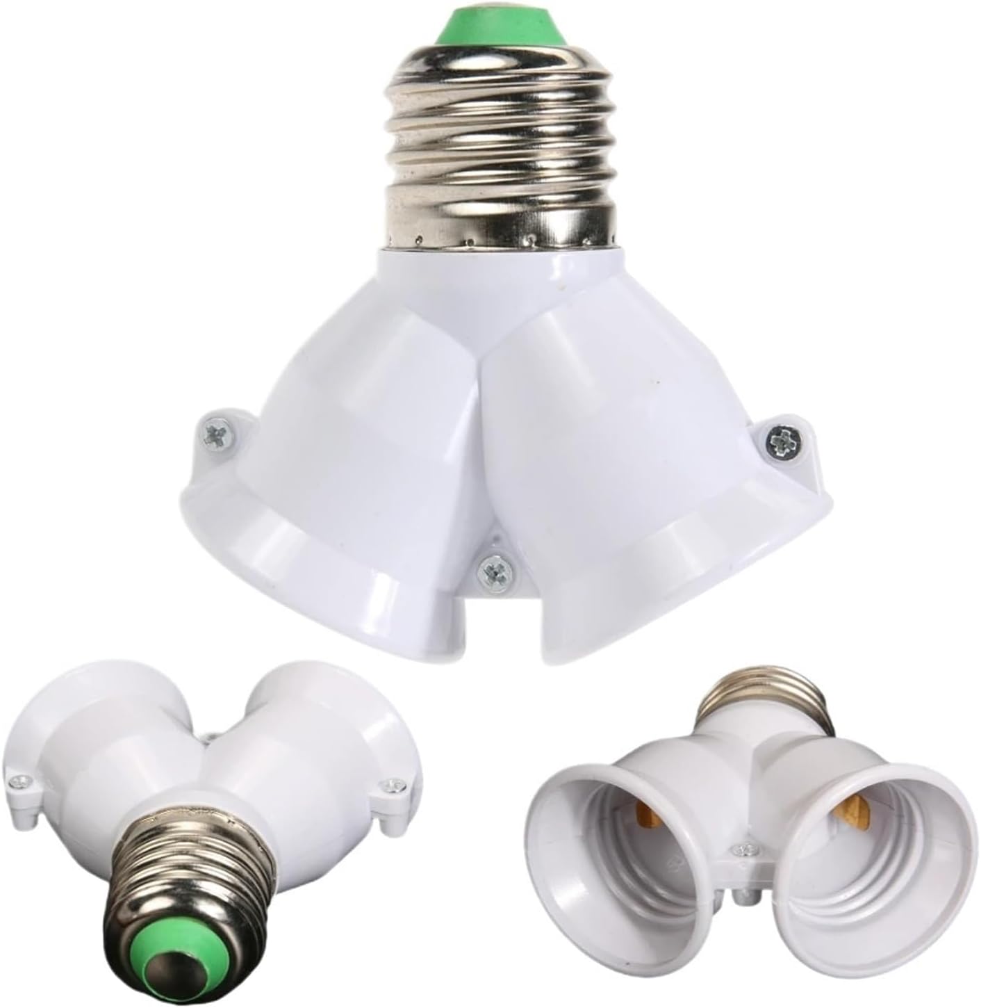Straight Tube Lamp Stems 6Pcs Double E27 Socket Base Extender for Light Fixture Assembly Or Repair