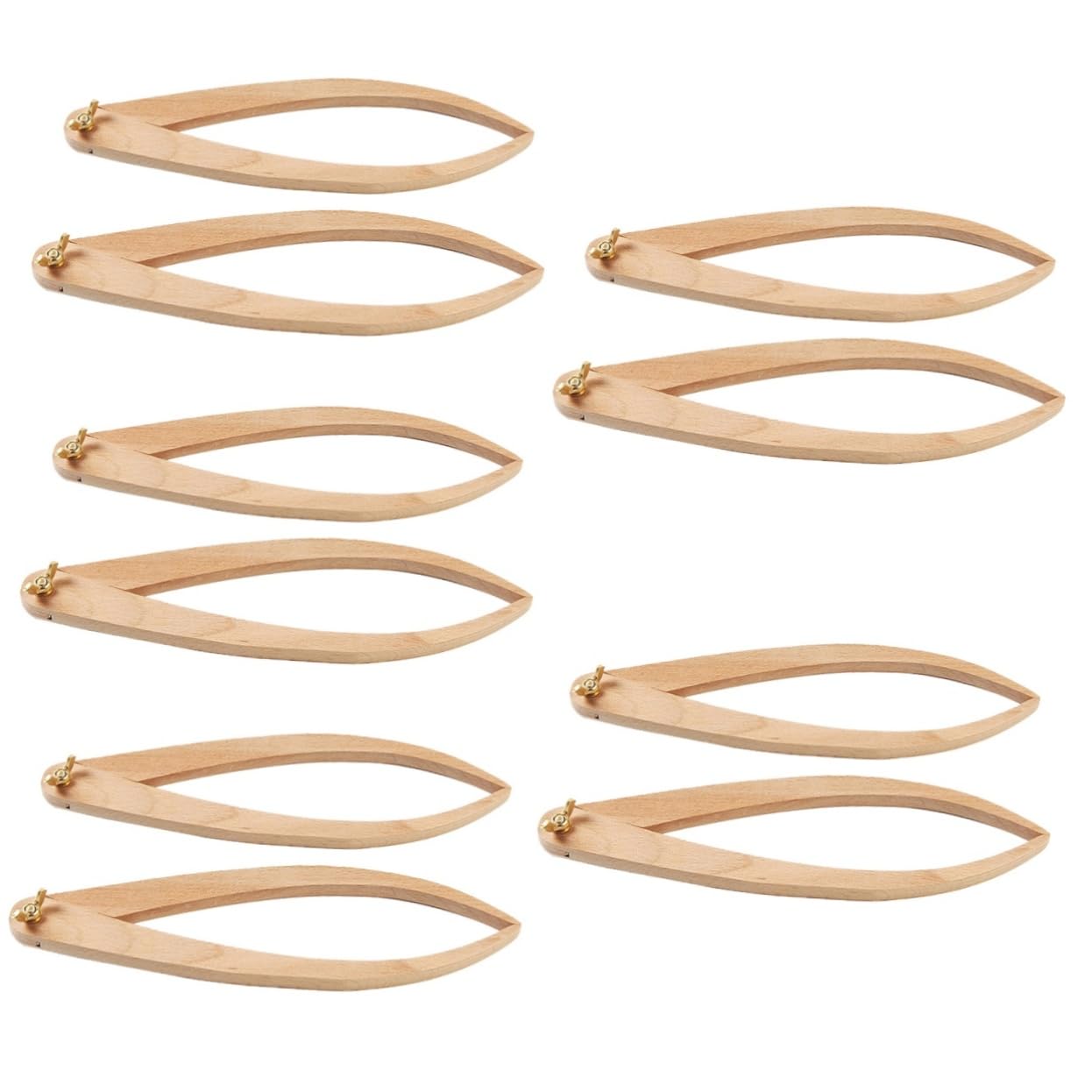 DOITOOL 5 Series Calibre De Medida Calibrador De Arcilla De Cerámica Calibres De Arcilla Calibres Externos Herramienta De Medición De Arcilla De Cerámica Calibrar Beige Madera 2 Piezas X 5