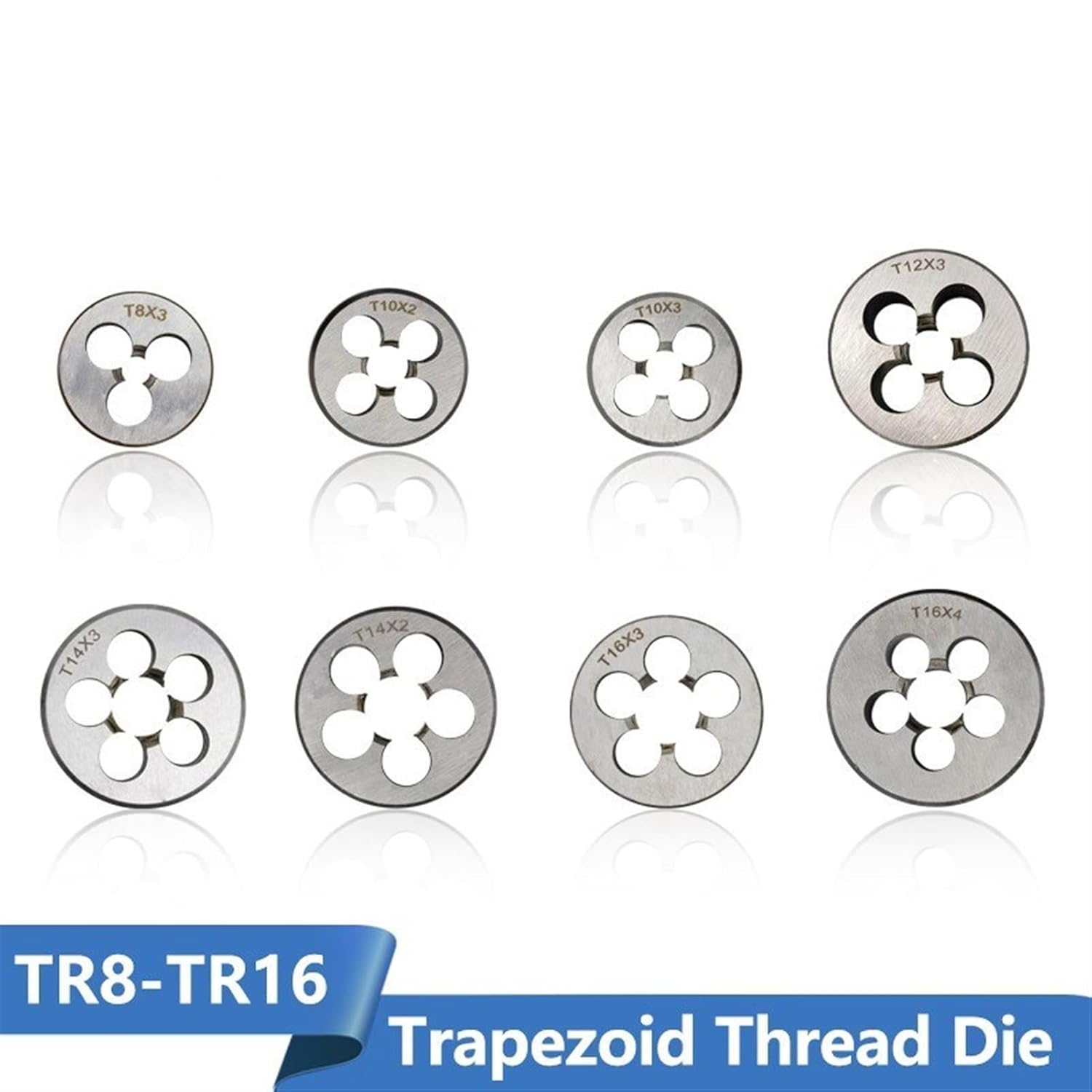 1pcs TR Machine Thread Die TR8 TR10 TR12 TR14 TR16 Trapezoidal Thread Die Right Hand Machine Die Threading Tools(TR14x2)