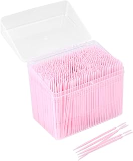 Healifty Disposable Toothpicks, 1100pcs Double- head Plastic Toothpicks, Interdental Toothpick Floss Oral Care Floss for Men