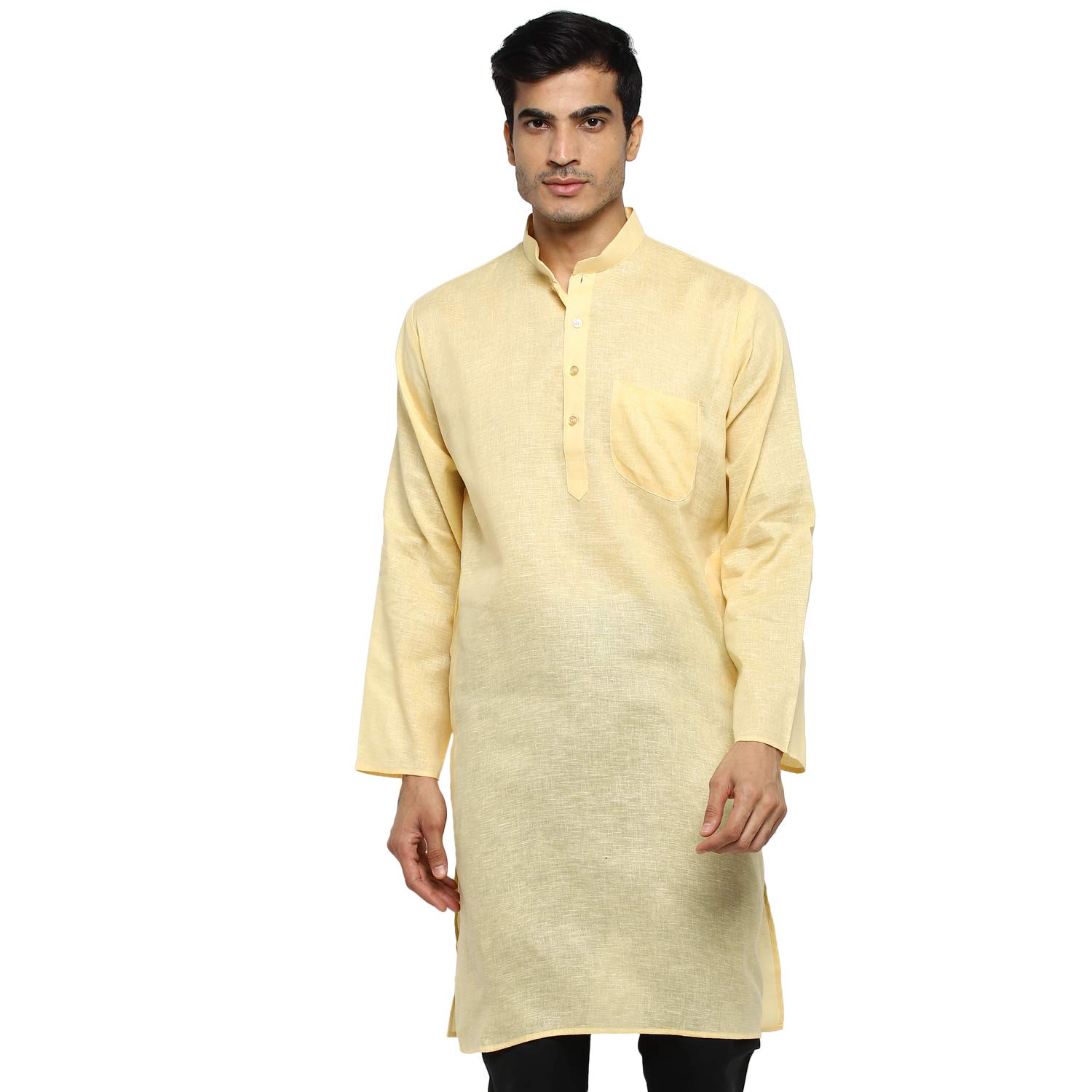 Royal Kurta Mens Cotton Linen Long Kurta