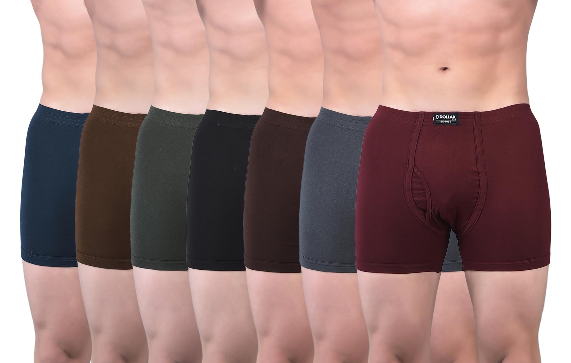 dollar bigboss Men's Solid Cotton Trunk (Colour May Vary)-picture-18