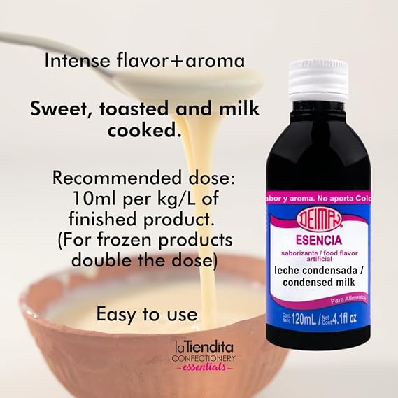 Deiman Artificial Food Flavoring Condensed Milk Essence (4 fl oz)