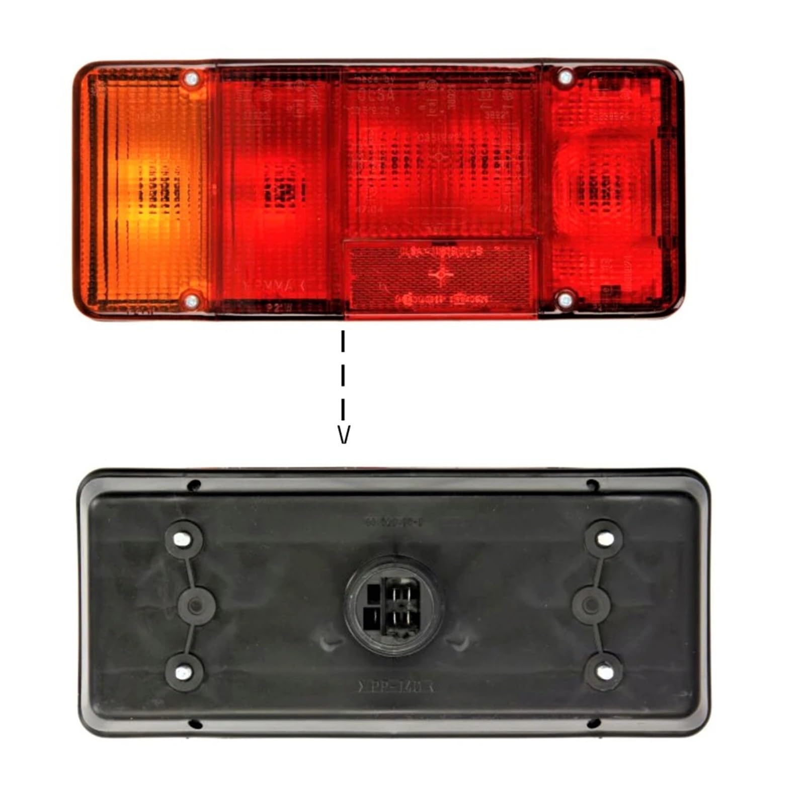 Faros Traseros para Fiat para Ducato 1982 1983 1984 1985 1986 1987 1988-2014 Adelante Lentes Luz Trasera Trasera Lh RH Luz Antiniebla Marcha Atrás 42531146 9988023 Luz Freno