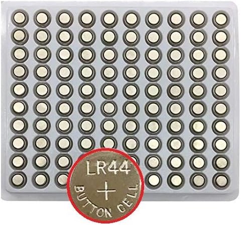 e-INFINITY LR-44 1.5v Alkaline Button Equivalent LR44 A76 AG13, G13A SR1154 357 for Calculator, Toy Cell Battery 0% Hg -Pack of 100 Pieces