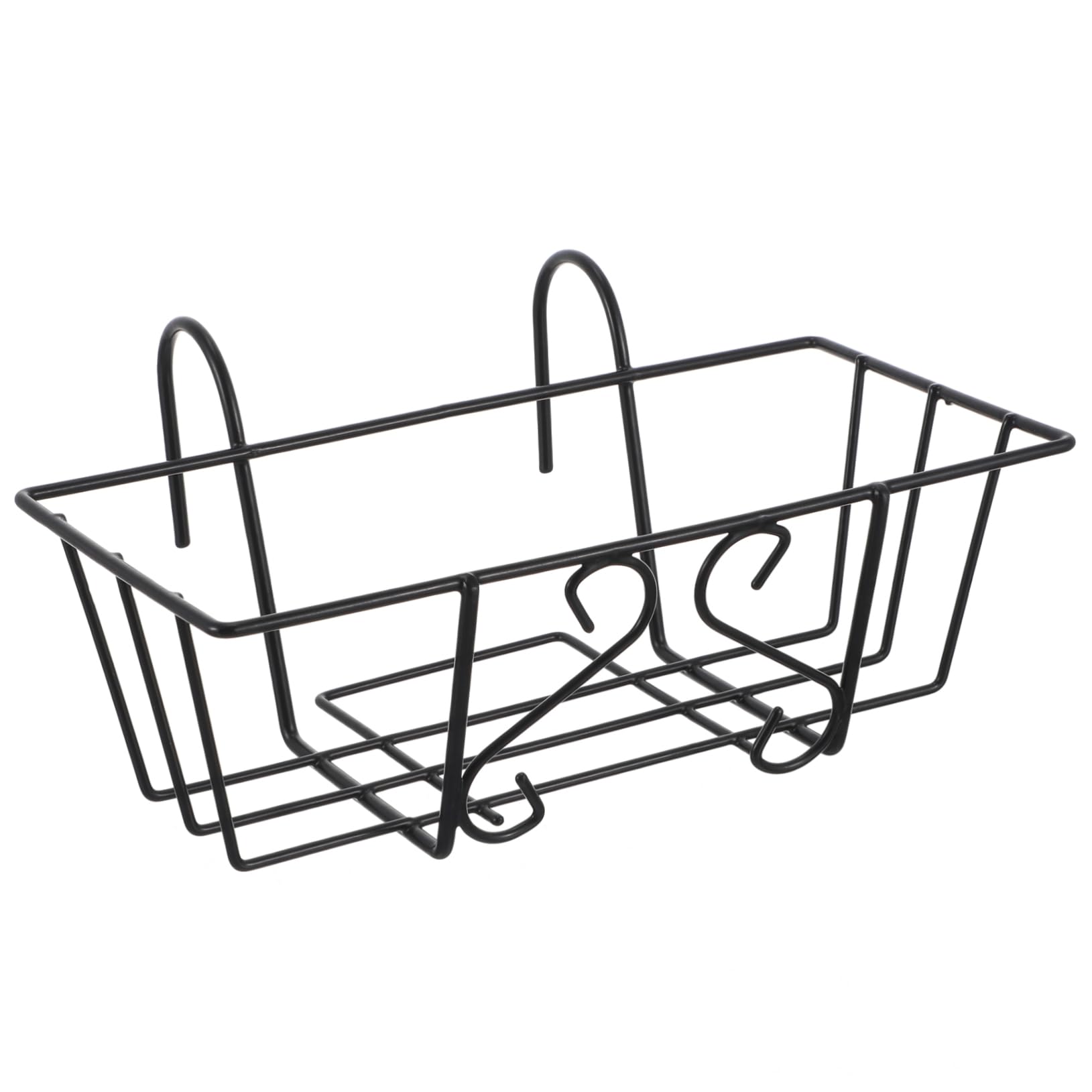 BESPORTBLE Flowerpot Stand Plant Rack for Deck Railing Planter Box Brackets Iron Rustic Style