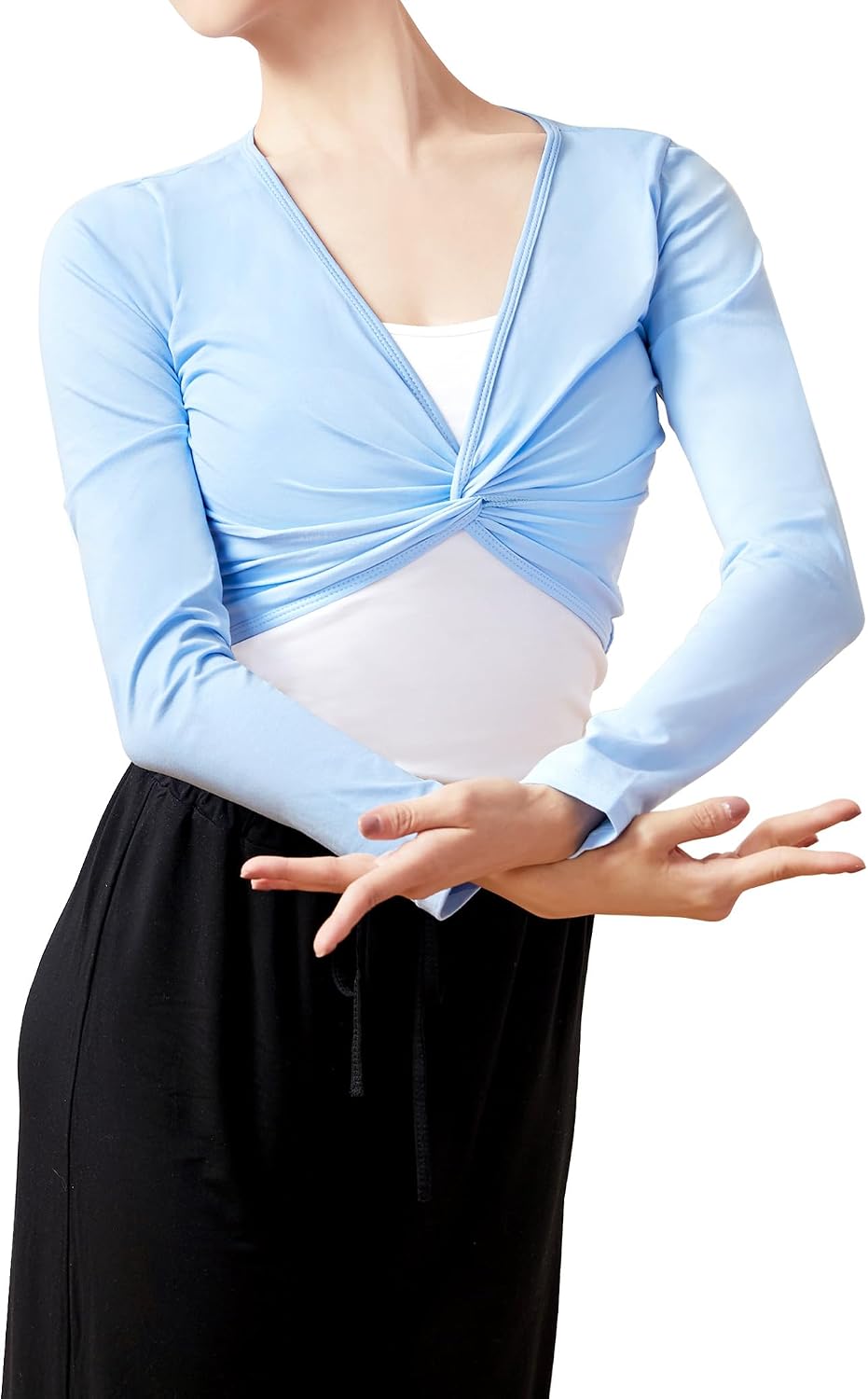 Women Ballet Bance Shawl Tops