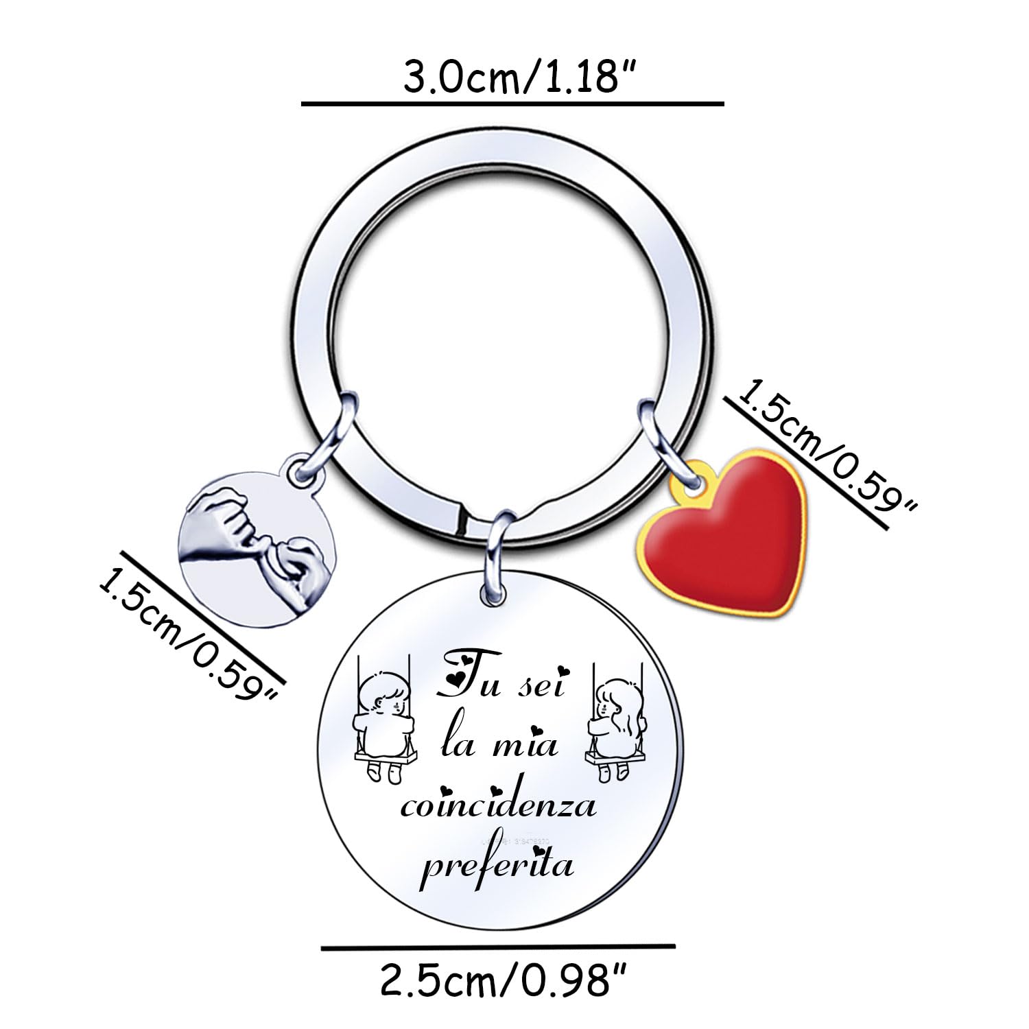 YJYJZX Regalo di San Valentino Regali di Coppia Portachiavi Coppia San Valentino Regali san valentino regalo lei lui idee regalo per anniversario portachiavi coppia portachiavi coppia