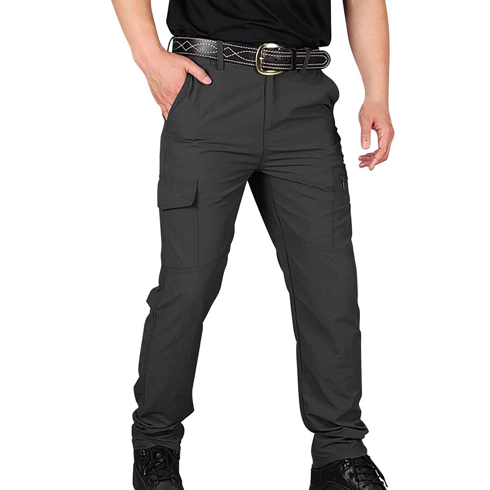 Pantaloni da lavoro uomo elasticizzati Pantaloni Trekking Uomo Softshell Pantaloni da Lavoro Estivi Impermeabili Pantaloni Montagna Escursionismo Leggero Traspirante Asciugatura Rapida All'aperto