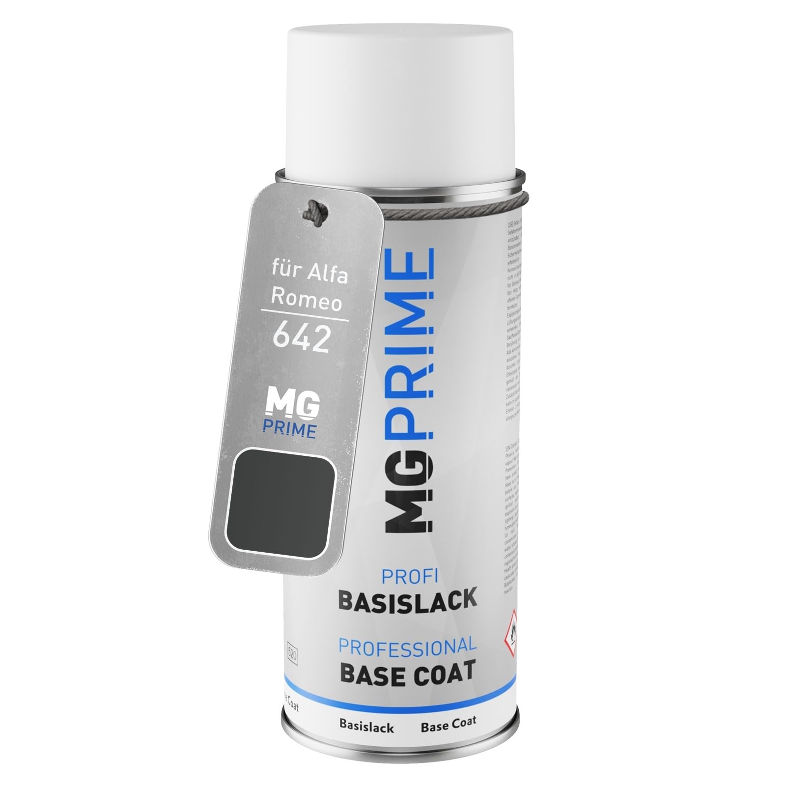 MG PRIME Car paint Spray can for Alfa Romeo 642 / GLMT Grigio Lothar Metallic Base coat spray can 400ml