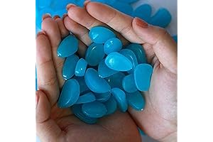 Glow Stone, Glow in Dark Solar Powered Luminous Rocks for Landscaping