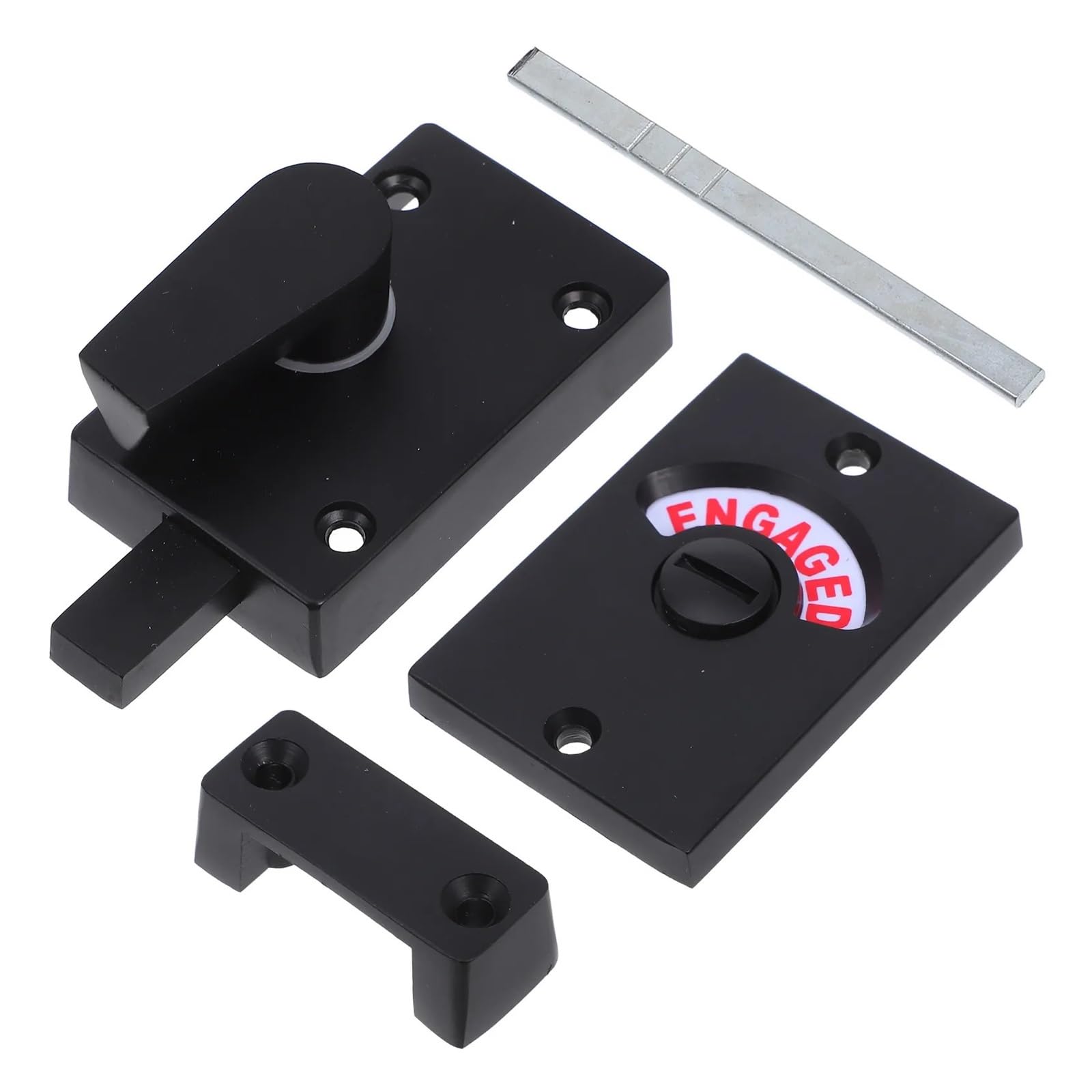 Enwwch One Color 1Set Vacant Occupied Indicator Door Lock Iron Privacy Bolt For Bathroom Toilet Shower Restroom For Public