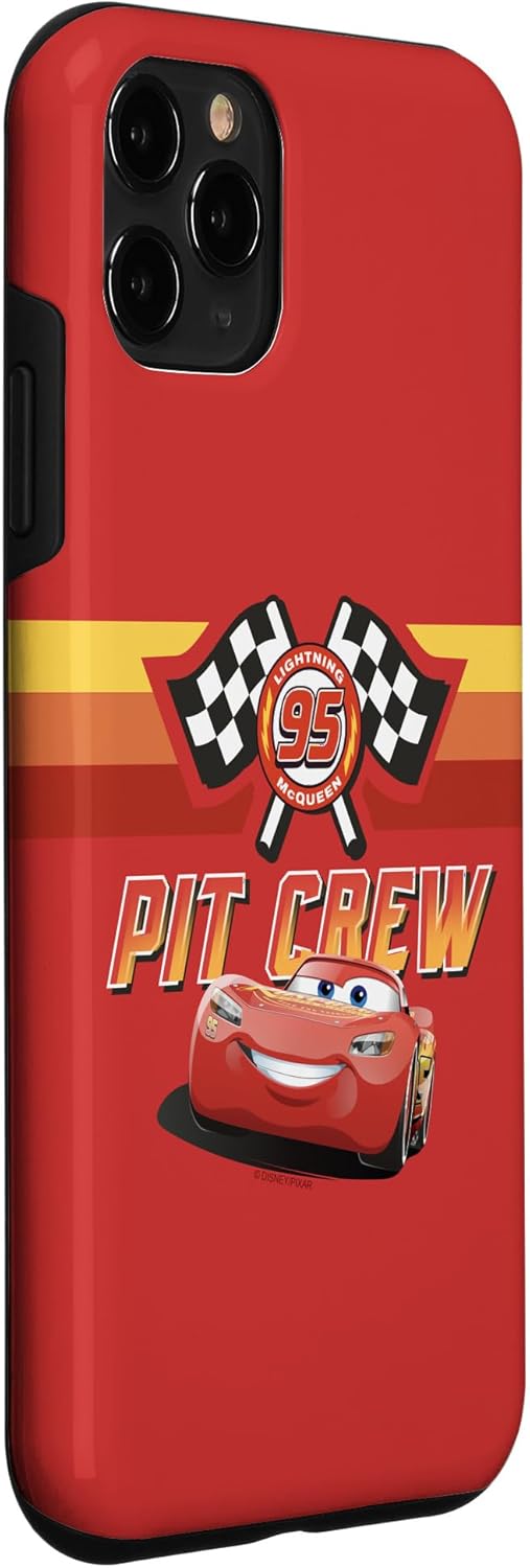 Disney Pixar Cars Two Lightning McQueen Pit Crew 95 Case for iPhone 11 Pro