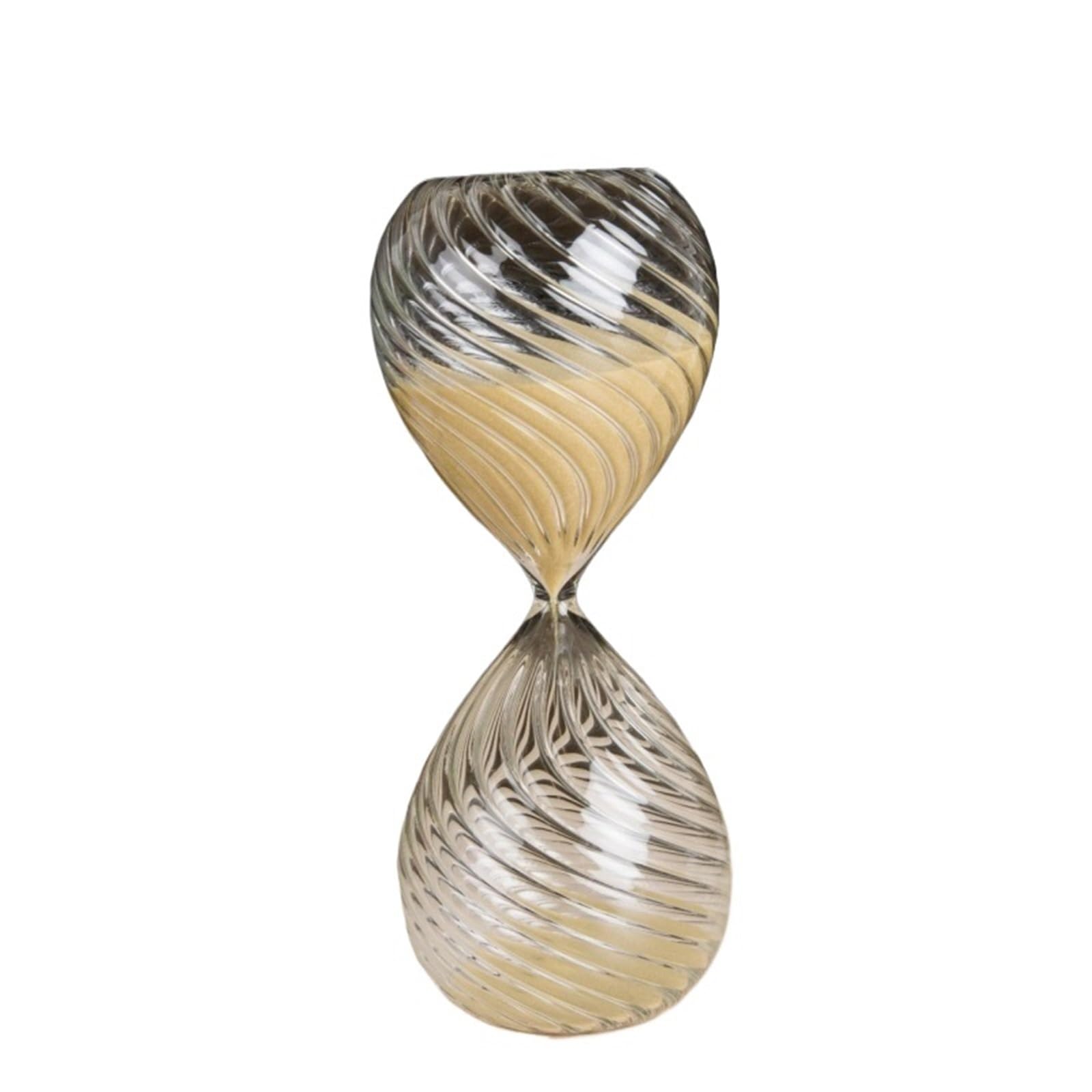 Hourglass Sand, Hourglass Sand Timer 2pcs Multicolor Glass 15-30min(Brown,30min)