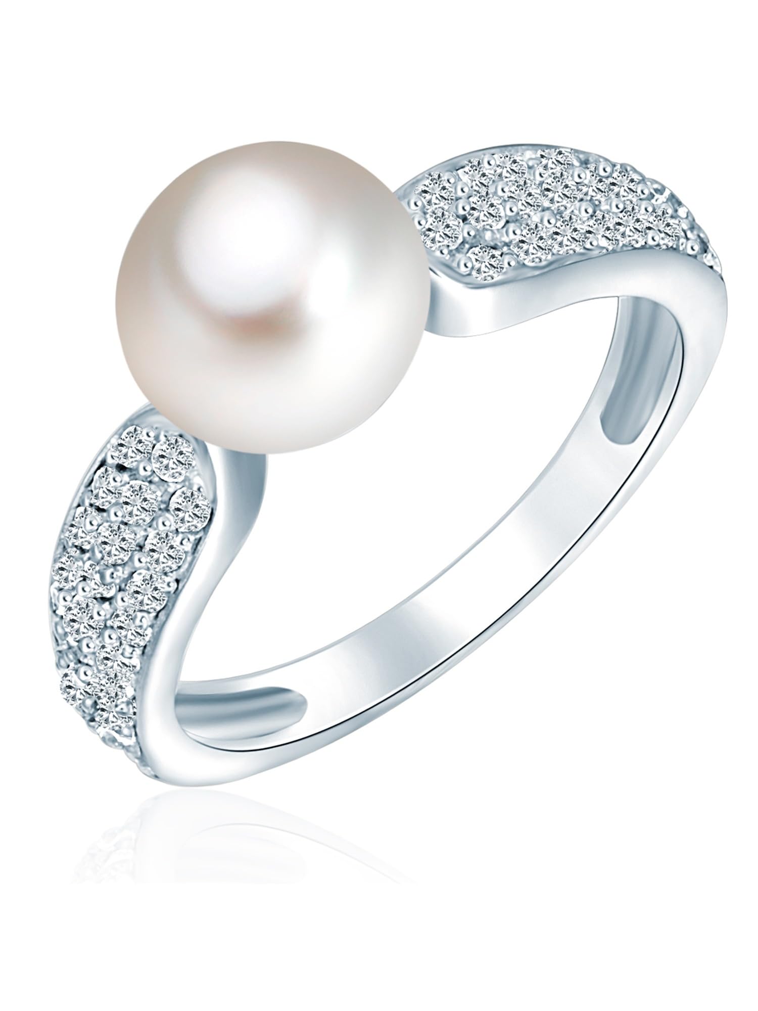 Valero Pearls Anillo de perlas para Mujer Plata de ley 925