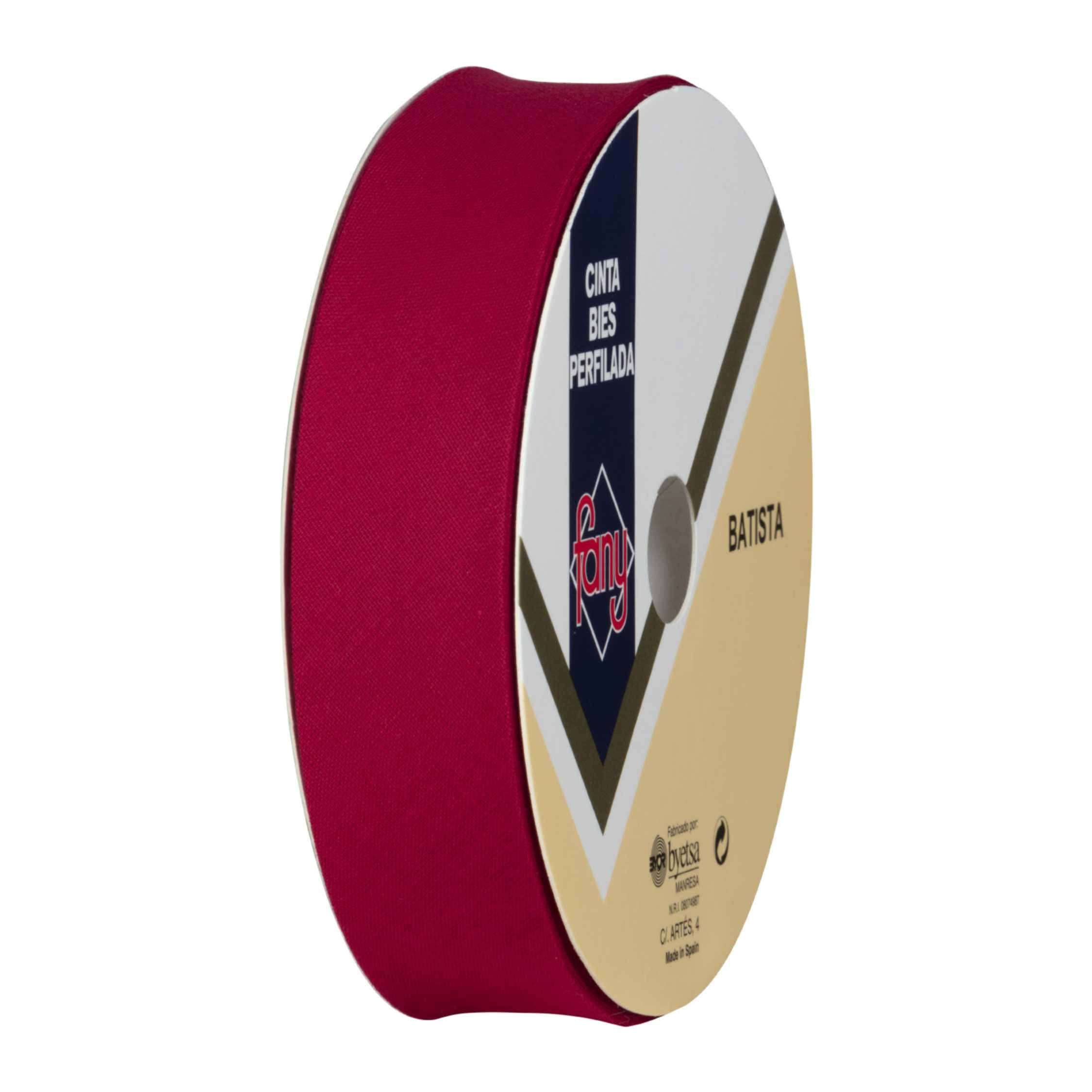 Discover Lifestyle & Fashion Fabrics Bias Binding Tape Polycotton Poly Cotton Sewing Piping Bunting Decorative Trim Edging Hemming Huge Colour Range | 18mm Wide (25 Metre Roll, Dark Red)