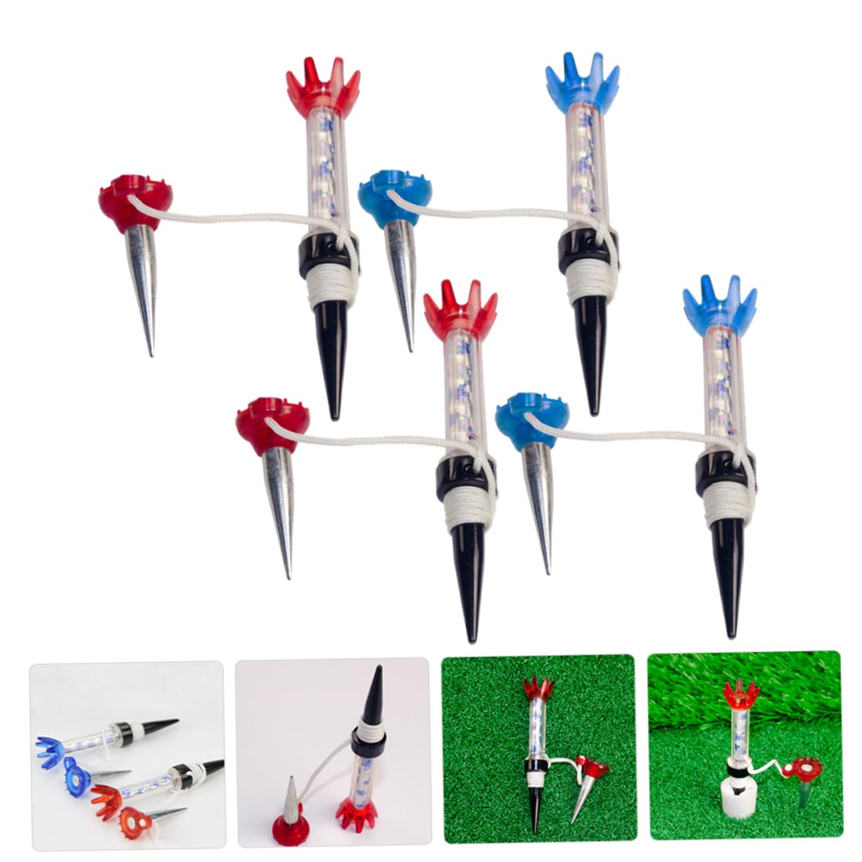 BESPORTBLE Camisetas De Golf Clubes De Golf Mini Golf Plantilla De Golf Expositor De Golf Bolas Golf Golf tee De Golf para Jugar Al Golf Colchoneta De Práctica Imán