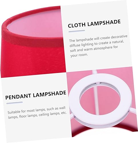 Miniatura 3 de DOITOOL Pantalla de tela para decoración de burbujas, lámpara de escritorio, apliques de pared negros, pantallas de repuesto para lámparas de mesa,