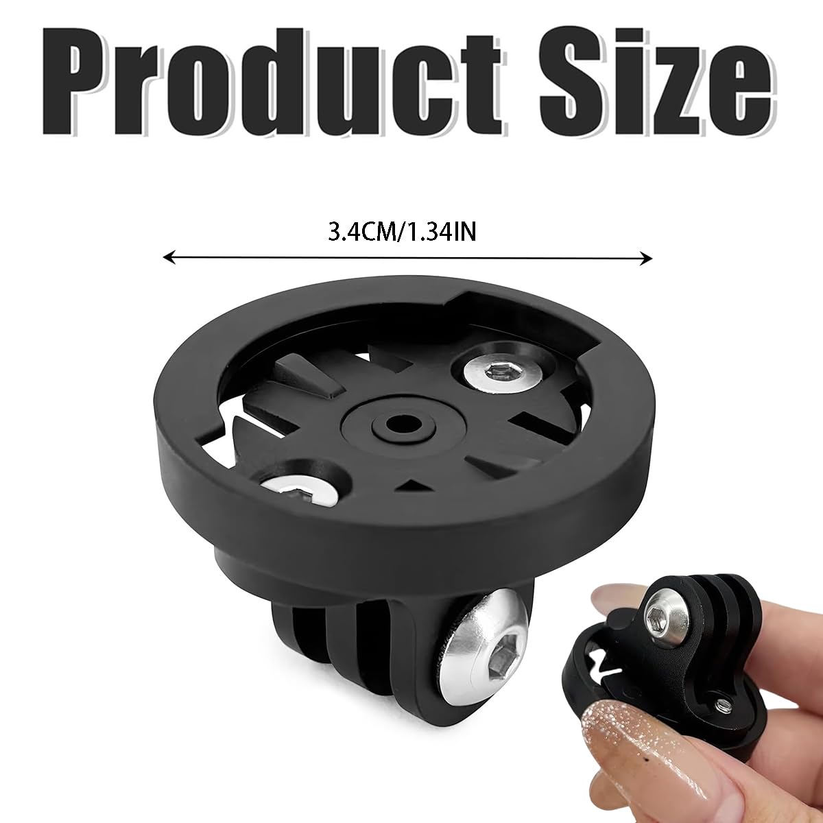 Soporte para Cámara, Adaptador de Soporte Macho para Computadora debicicleta Adaptador Macho paraBicicleta Kit de Adaptador de Cámara para Bicicleta Apto para Garmin Edgesoporte Bicicleta