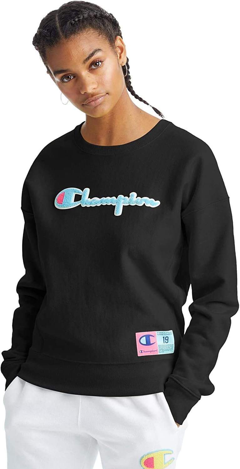 Champion Women's Reverse Weave Crew Neck Sweatshirt Kuwait Ubuy - Main Image