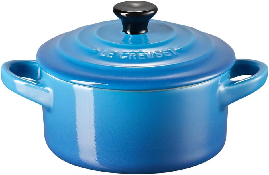 Le Creuset Mini Cocotte 10 cm Cerâmica Azul Marseille - imagem principal do produto