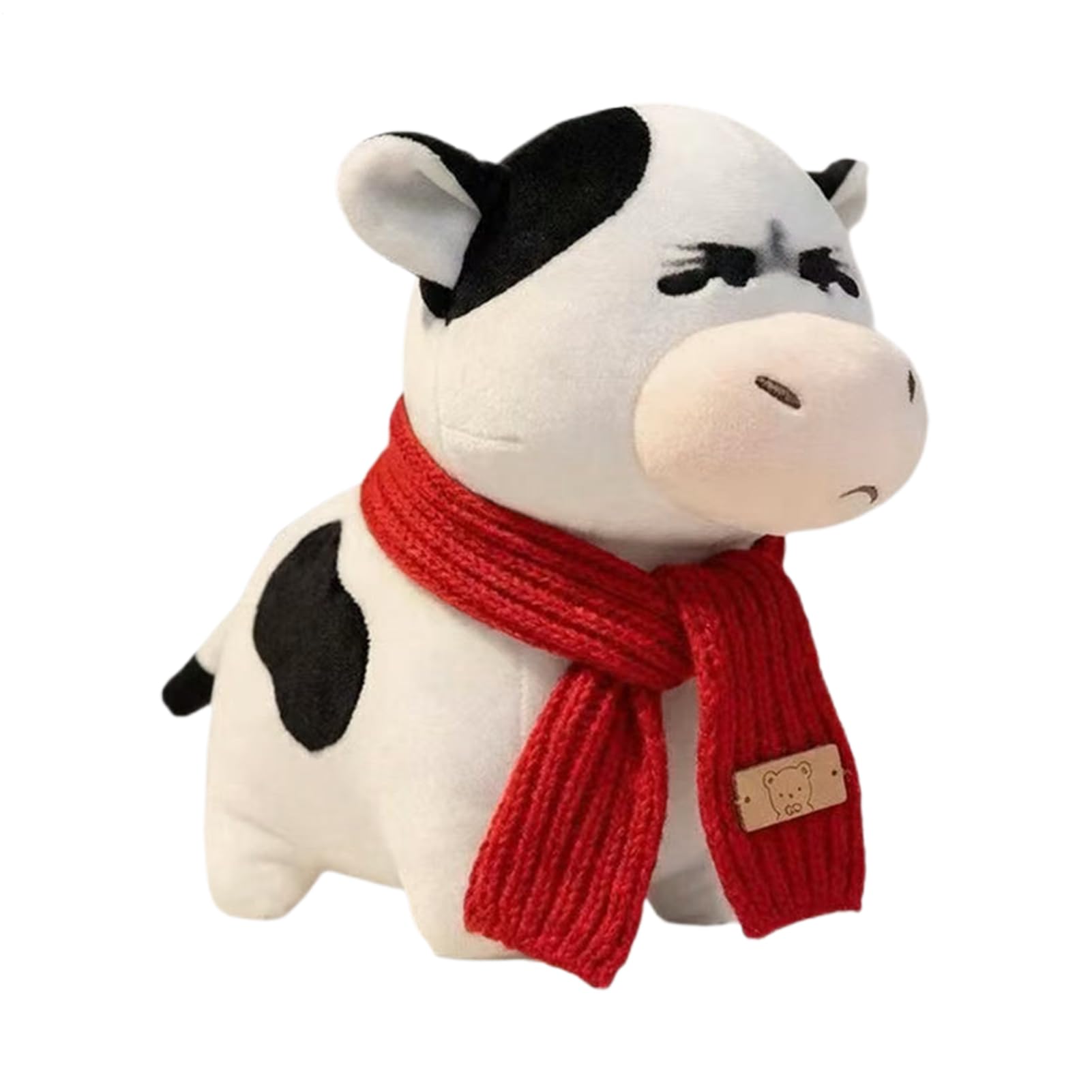 Cow Plush – Short Plush PP Cotton | Angry Cow | Stuffed Animal Soft Cuddly Toy For Kids Nursery Decor Gift Collection Hugging Playtime And Fun Comfort Companion