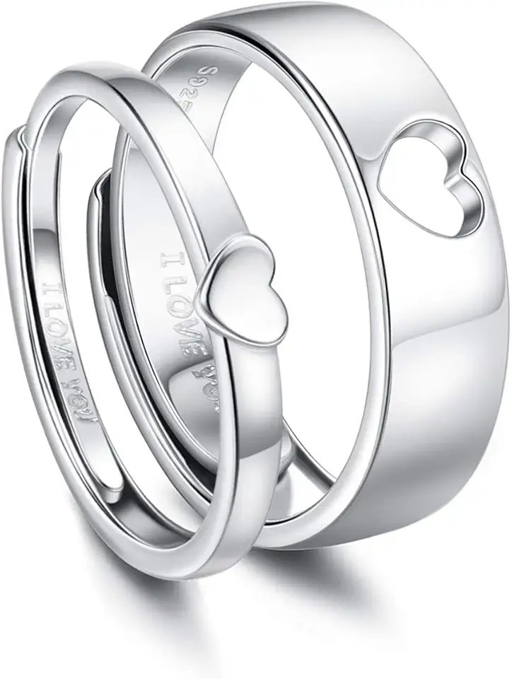 Sterling silver ringar för par