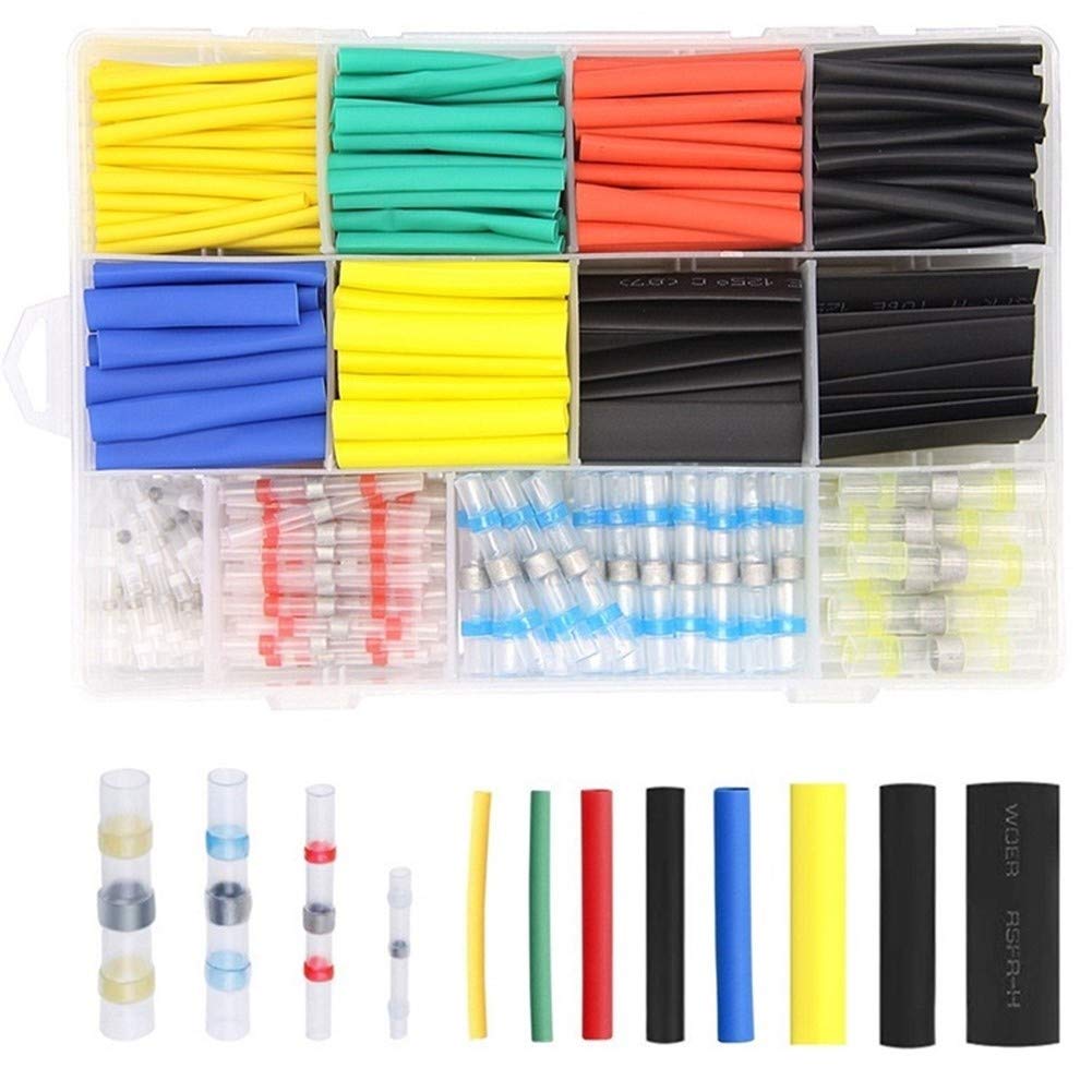 Test Terminals, Waterproof Heat Shrinkable Terminal, 120PCS Solder Ring +240PCS Tube Boxed Set