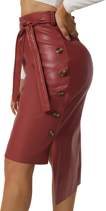 Amazon.com: Seta T Womens' 2023 High Low Skirt Belted High