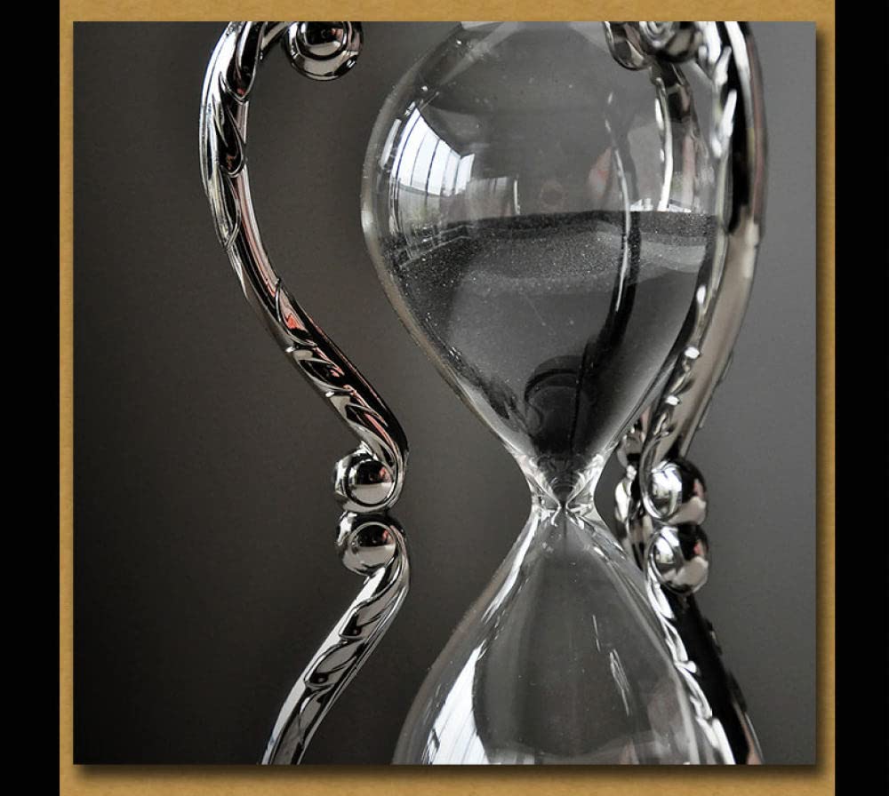 Zwölf Konstellationen Sanduhr aus Metall 30-Minuten-Timer Kreative Dekorationen Heimdekoration, Waage