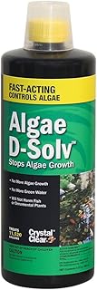 CrystalClear Algae D-Solv - EPA Registered Algaecide - 32 Ounces Treats 11,520 Gallons