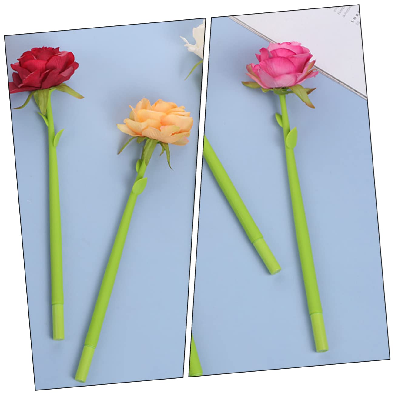 Operitacx 20pièces Stylos à Rose Stylos Décoratifs Forme De Fleurs Pour Écoles Et Bureaux Pour Et Décoration De Bureau