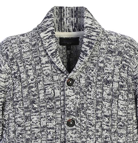 Gioberti Boy's 100% Cotton Knitted Shawl Collar Cardigan Sweater, Gray, Size 6 #TOP1