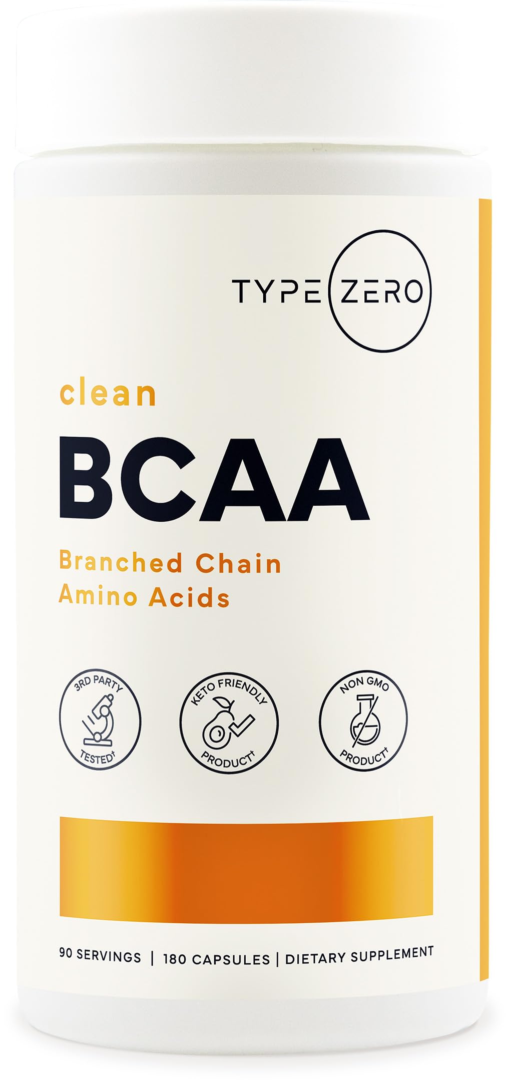 Type Zero BCAA (1000mg) 180 Capsules, 90 Servings