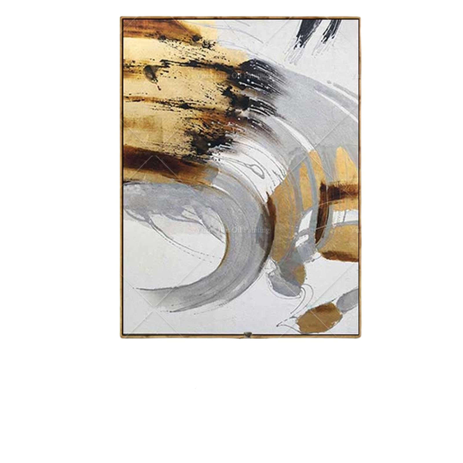 Amazon.co.jp: 絵画の手のアートワークの壁の装飾中華風抽象絵画手描き