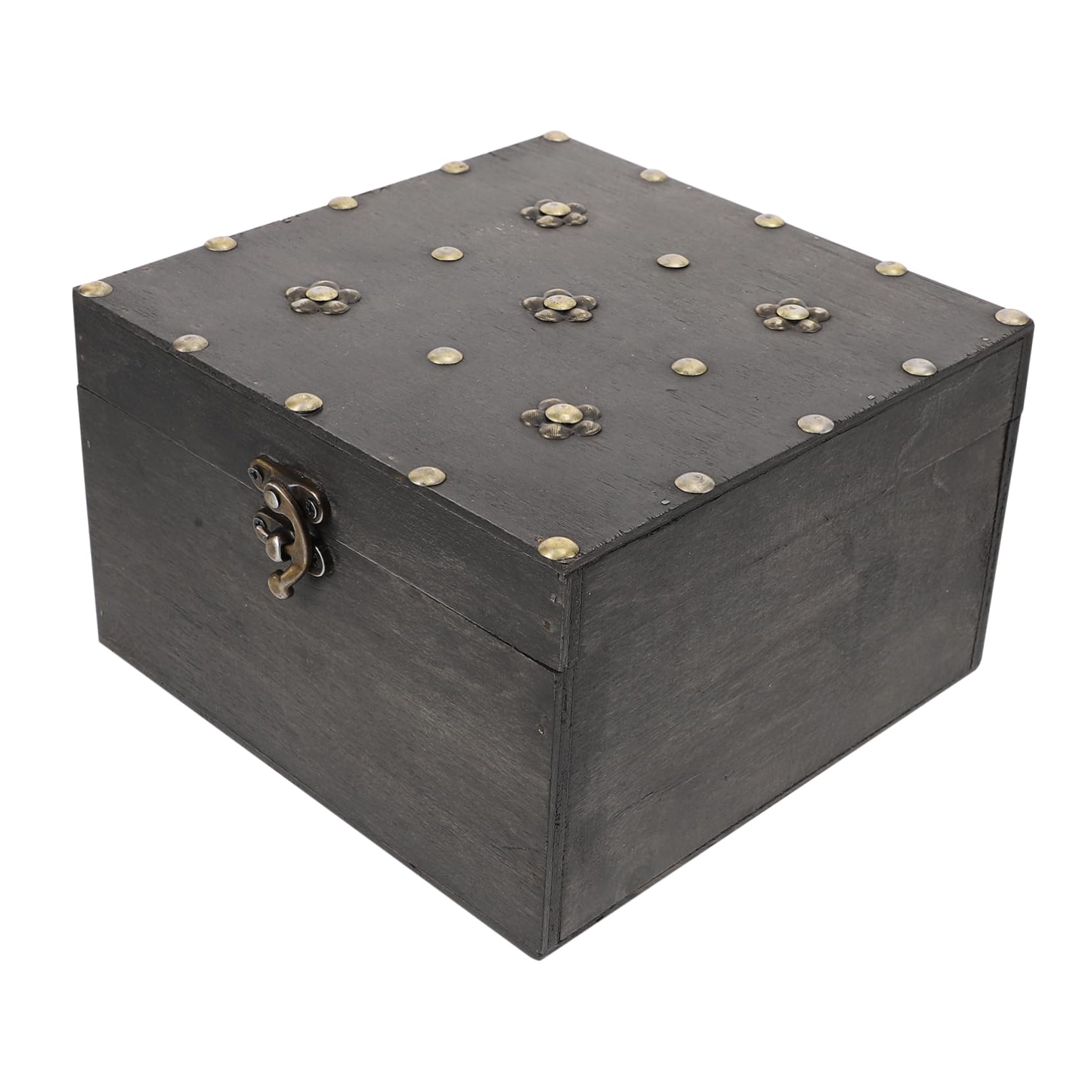Coffret à bijoux en bois vintage FRCOLOR petite boîte à boucle rétro
