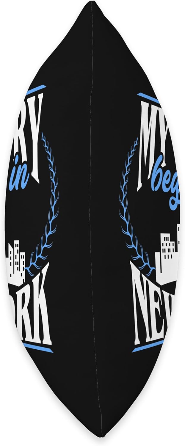 Born in New York Throw Pillow