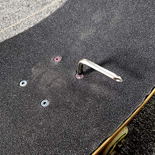 BESPORTBLE Ferramenta de Skate Branca Conjunto de Chave de Soquete de Skate Skateboard T Ferramenta