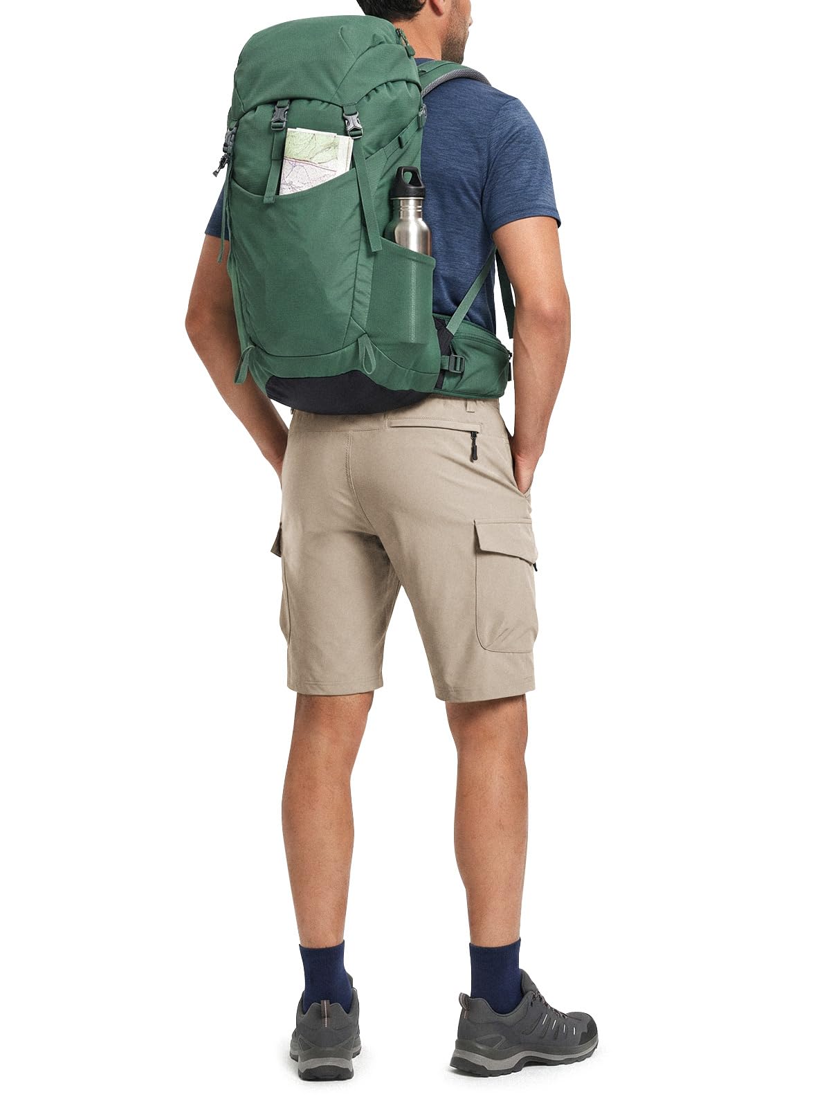 Wespornow Pantaloncini Cargo Homme Bermuda Pantalons de Travail Pantalons Courts Cargo Homme Pantalons de Trekking Chino Élastiques Pantalons MTB