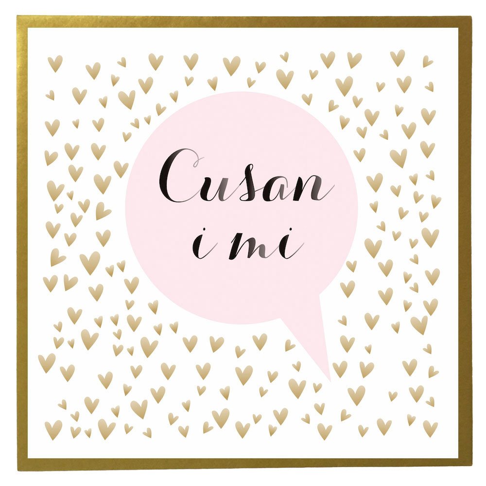 Claire Giles Quill "Rho gusan i mi" Welsh Valentine's Day Card