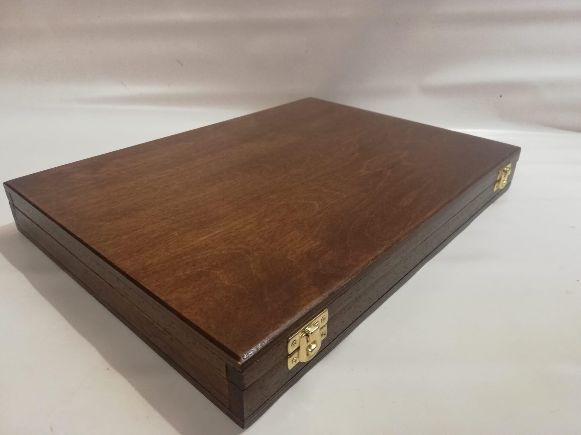 Caja para Monedas y medallas Antiguas peritadas, Expositor de Madera Maciza y Terciopelo para numismática, Compartimentos y Color Personalizables
