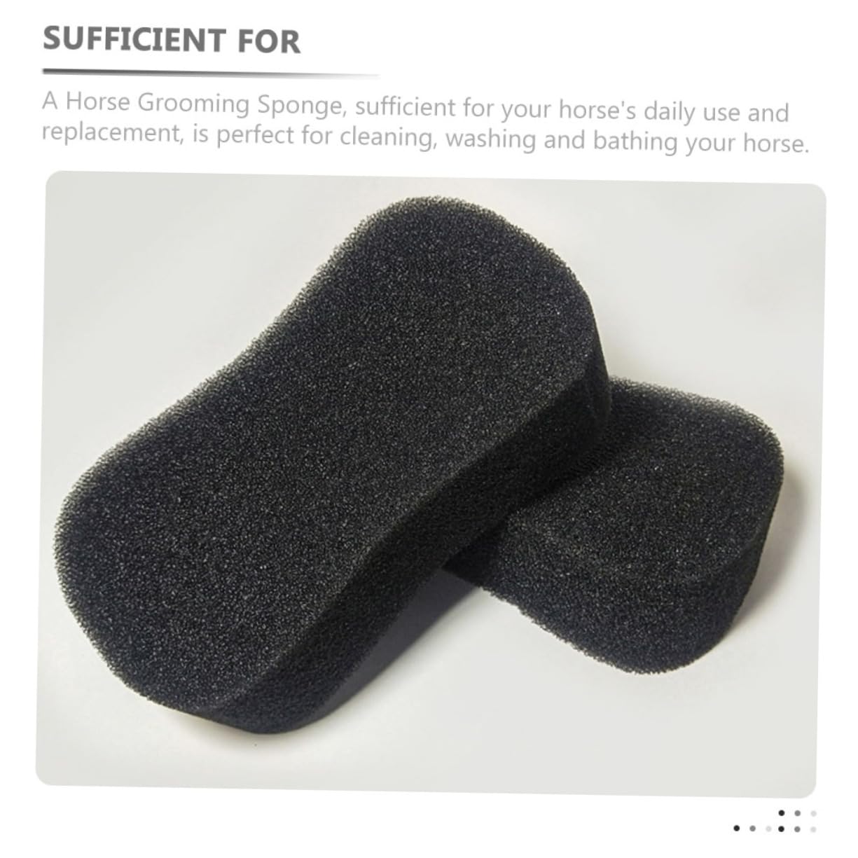 Esponjas de Limpieza para Caballos, 5 Piezas de Esponja Negra