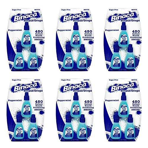 Binaca - Breath Drops, Peppermint 3 Each (Pack of 6)