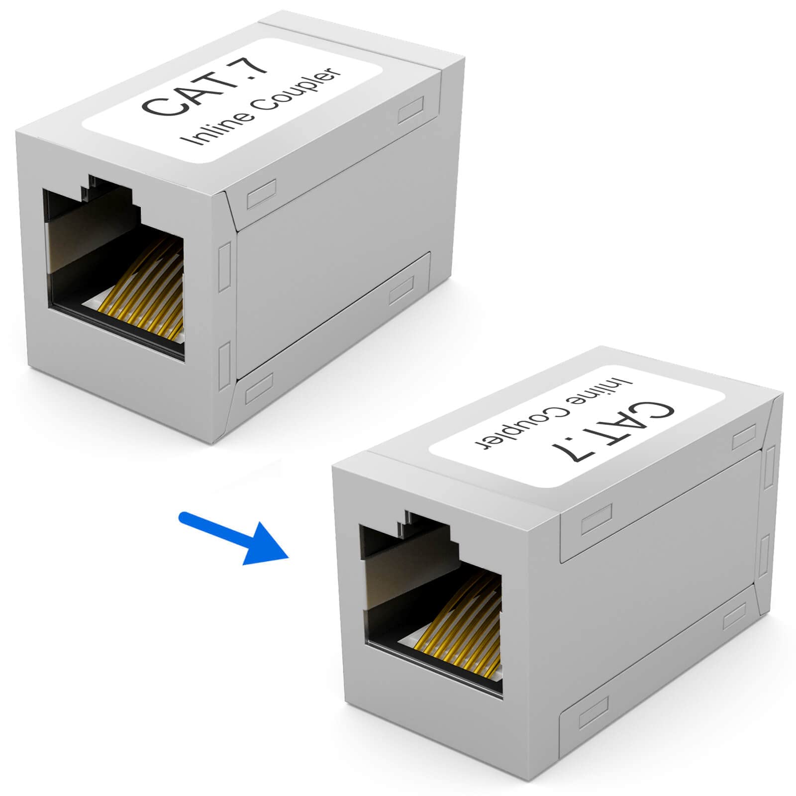Cavo Prolunga Ethernet RJ45 Cat7 | Schermato 0.5m | Maschio A Femmina Per Rete - Foto 6