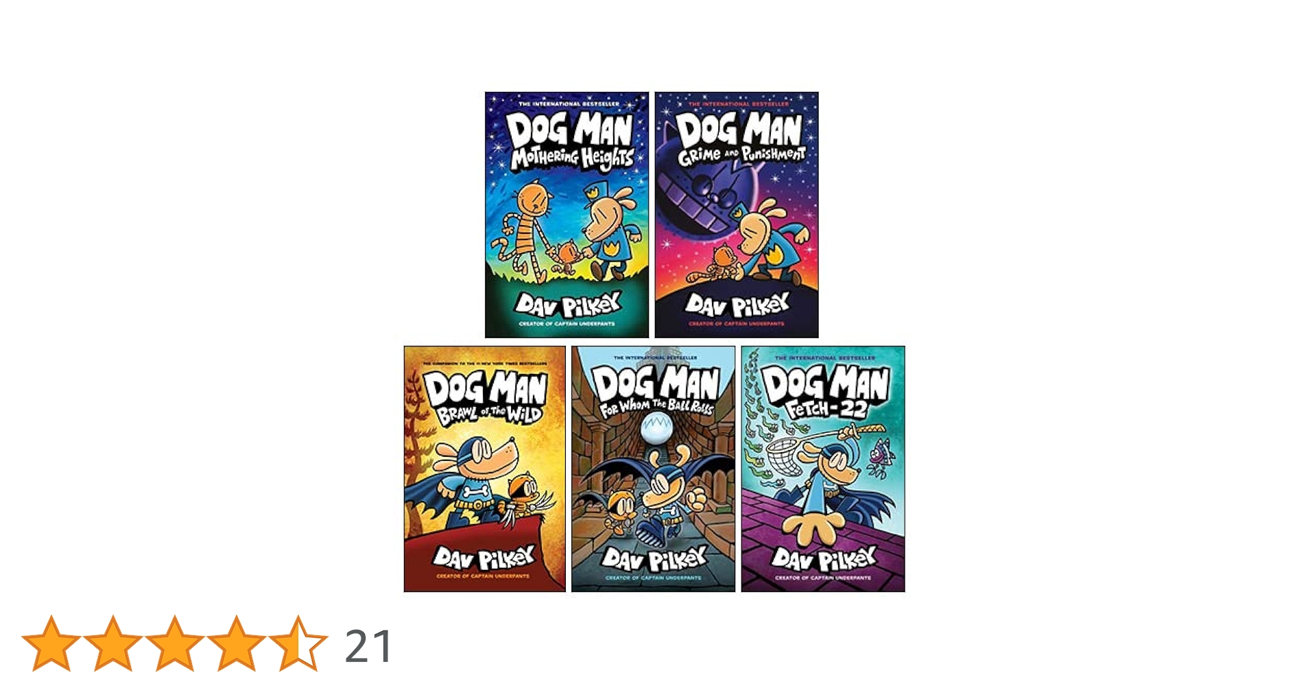 Dog Man 10 巻セット Dav Pilkey英語絵本　漫画　ハードカバー Dog Man 10 巻セット Dav Pilkey英語絵本 漫画 ハードカバー NEW