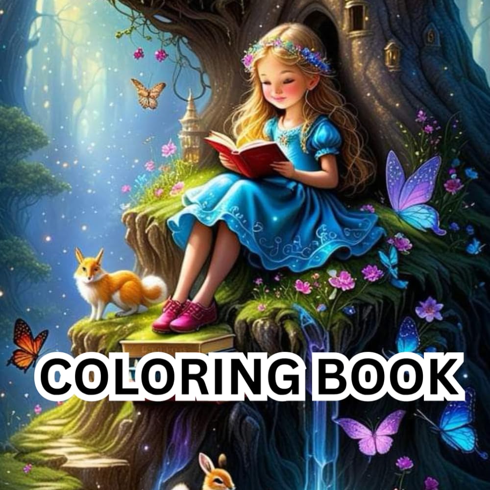 Princess Coloring Book for Girls: Royal Adventures, Castles, Crowns & Magical Designs – Fun Activity Book for Ages 4-10