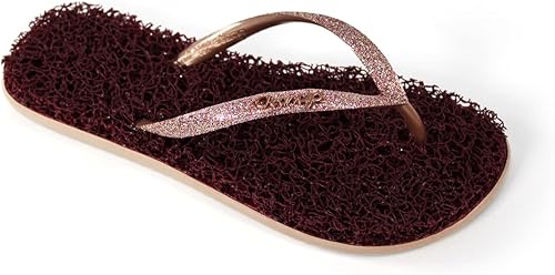 Miniatura 6 de CLEANUP Flip Flops Flat Shine Rose Exfoliating, Massaging and Relaxing Comfortable & Lightweight Thong Sandals 100% Vegan Recyclable Fibers