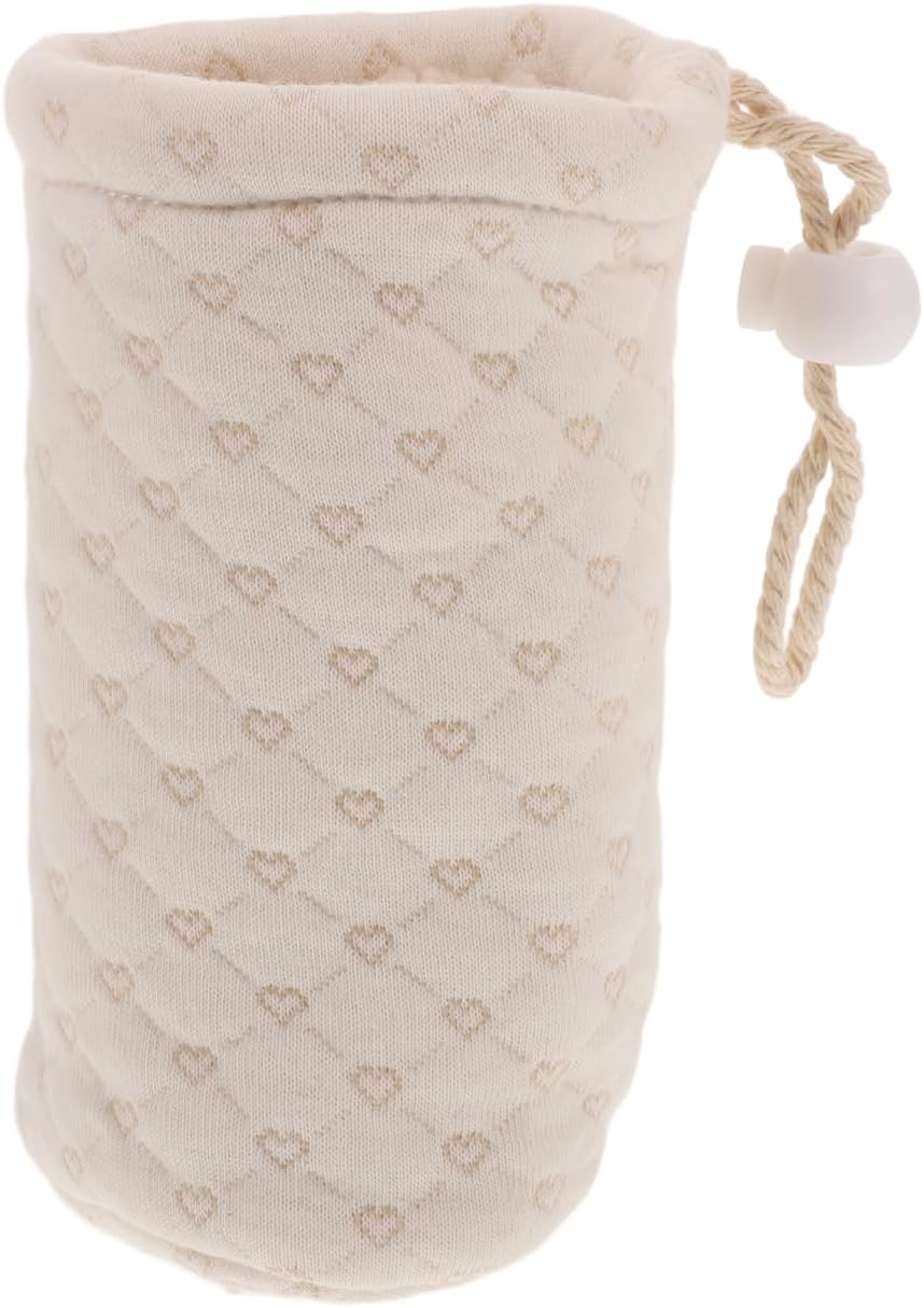 Kisangel Insulated Baby Bottle Sleeve for Glass Baby Bottles Thick Lamb Fleece Protective Case Base for Breastmilk Storage for Nursing Moms